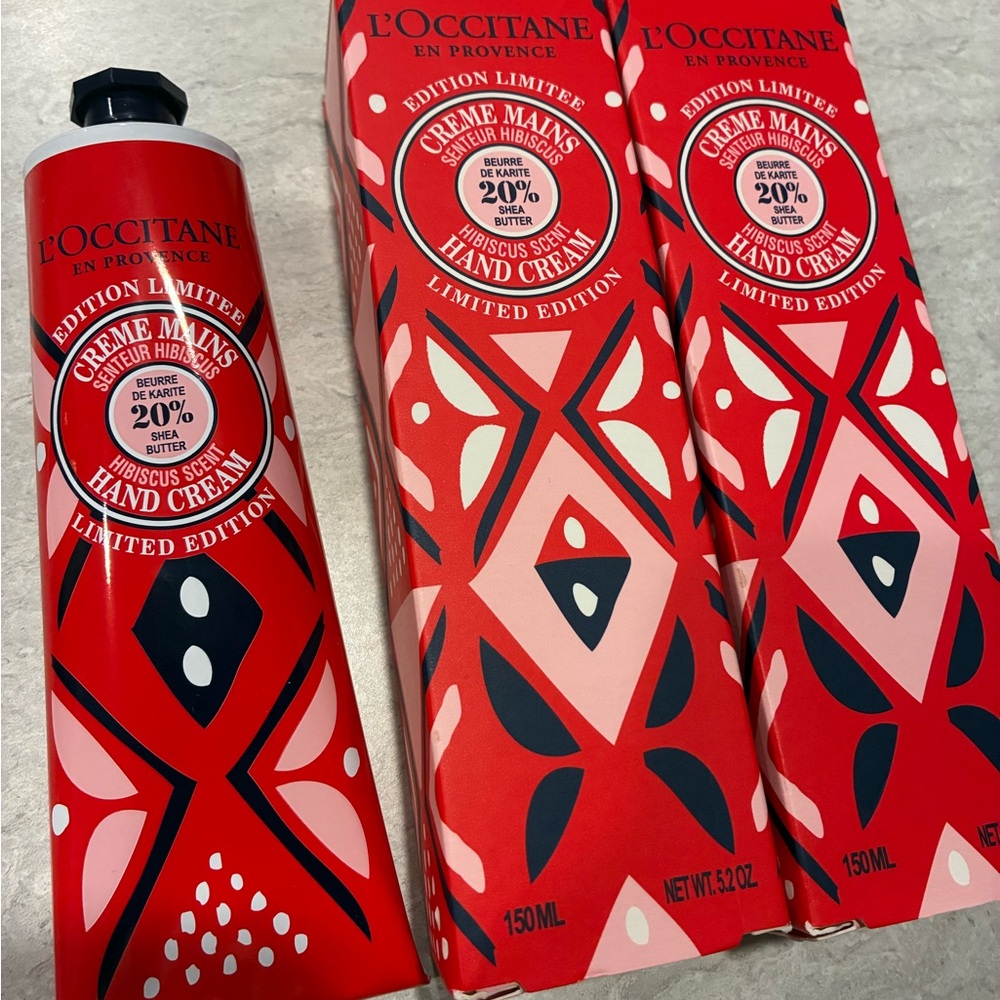 L'OCCITANE Hibiscus Red and Pink Hand Cream